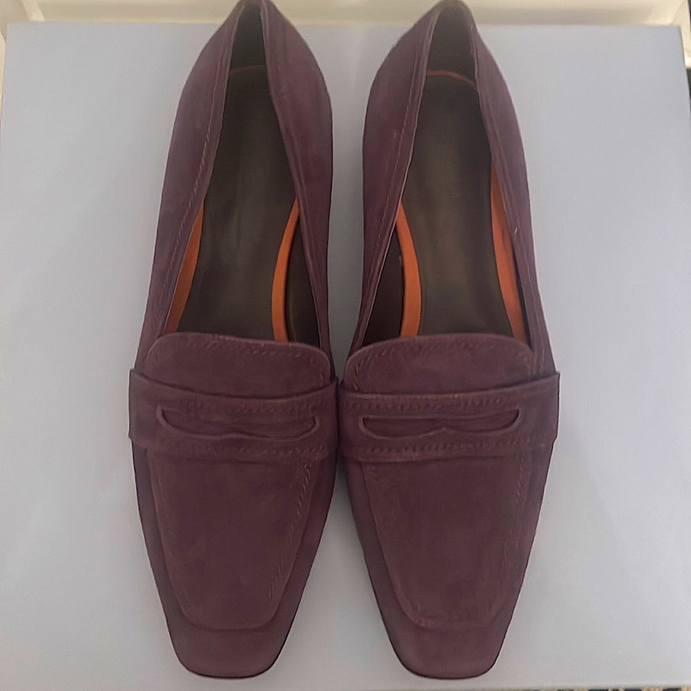 Purple suede Loro Piana Loafers